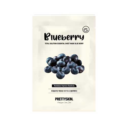 PRETTYSKIN TOTAL SOLUTION ESSENTIAL SHEET MASK |  BLUEBERRY