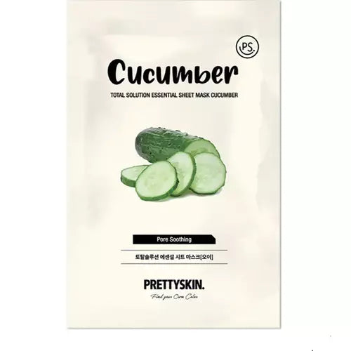 PRETTYSKIN TOTAL SOLUTION ESSENTIAL SHEET MASK | CUCUMBER