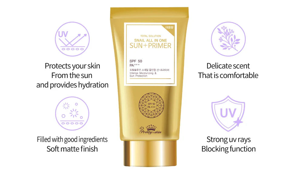 PRETTYSKIN TOTAL SOLUTION SNAIL ALL IN ONE SUN+PRIMER