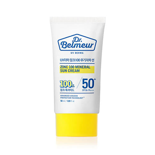 Dr. Belmeur. UV Derma. Zinc 100 Inorganic Sunscreen