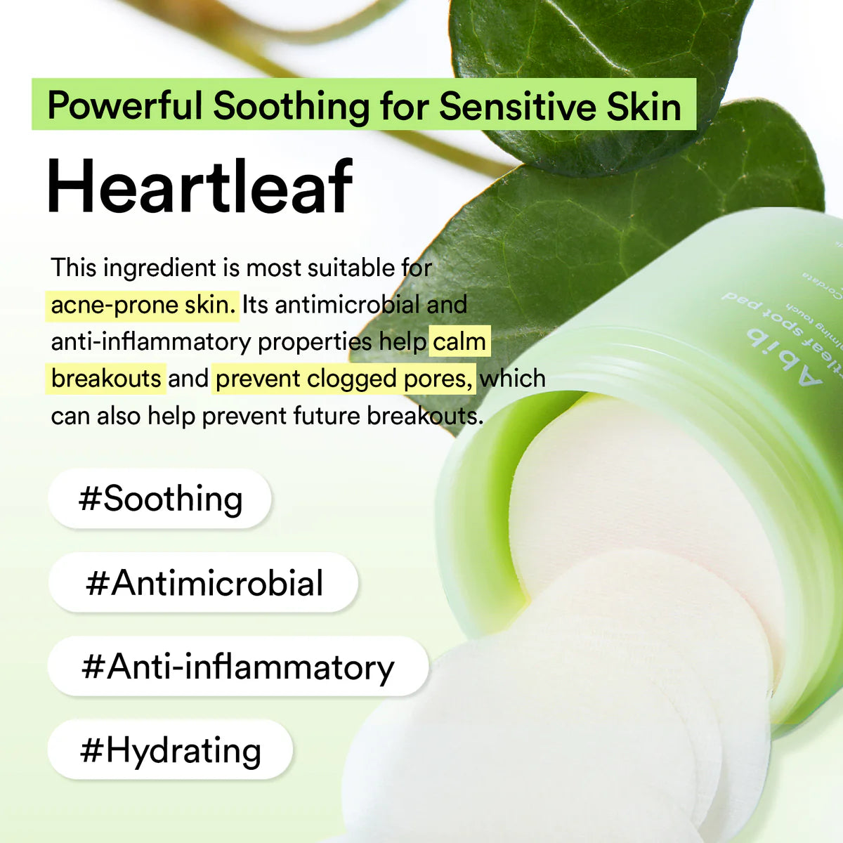 Abib HEARTLEAF SPOT PAD CALMING TOUCH