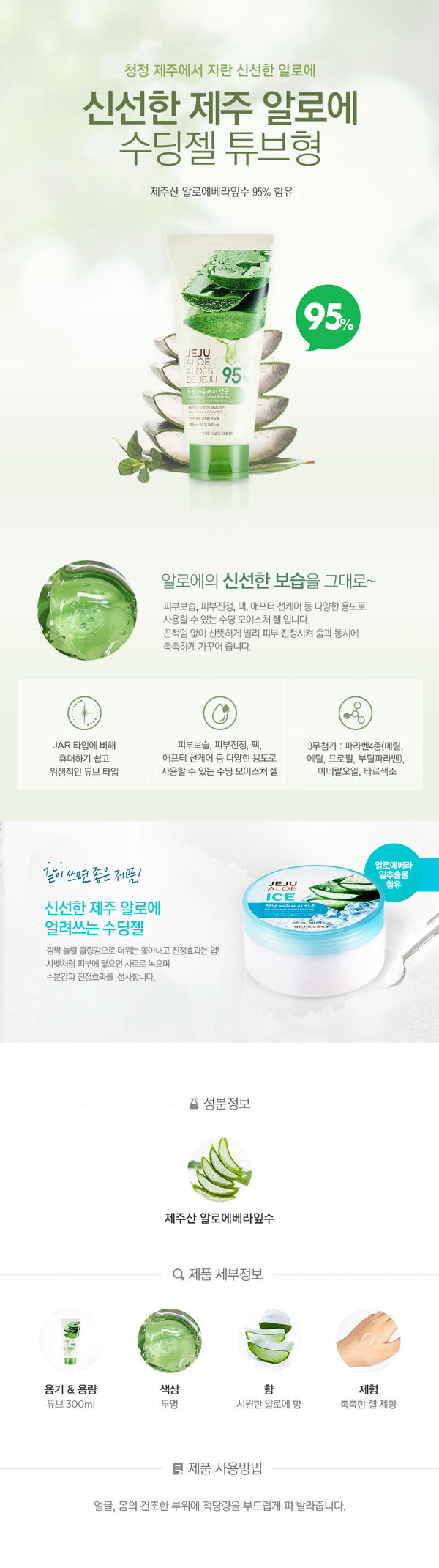 JEJU ALOE FRESH SOOTHING GEL (TUBE)