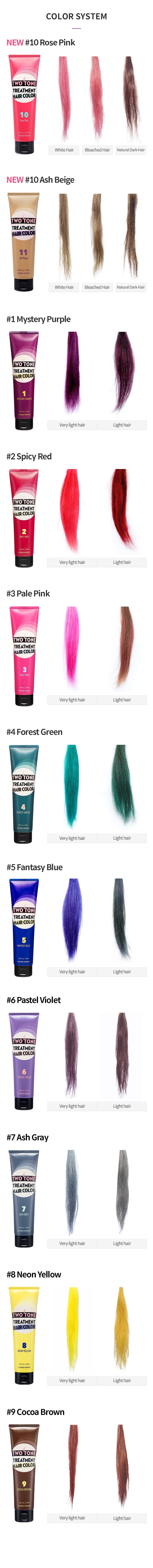 Two Tone Treatment Hair Color