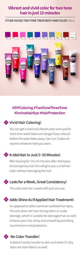 Two Tone Treatment Hair Color