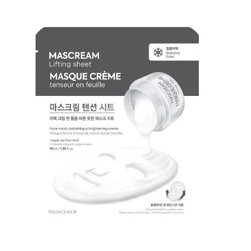 DEEPLY BRIGHTENING MASCREAM LIFTING SHEET MASK