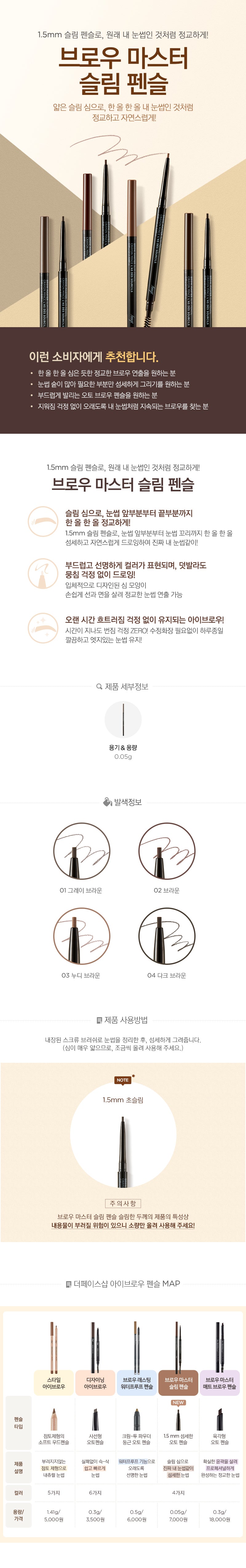 BROW MASTER SLIM PENCIL